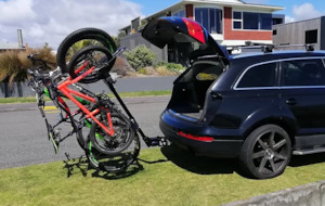 Plummet 4 Bike Vertical Rack w/ Ebike Baskets