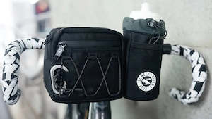 Hydration Pannier And Saddle Bags: ULAC Dual Handlebar Bag Krosstrek 3.3L with Carabiner - Black