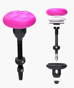 Bike Storage: Muc-Off - Stealth Tubeless Tag Holder - Pink/Black