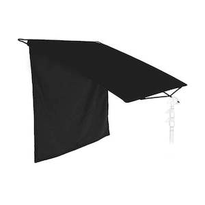 Featured: Black Textile Floppy Cutter with top hinge 3ft (91cm x 91cm)