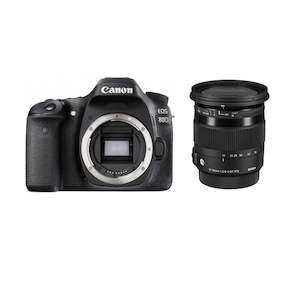 Canon Cameras: Canon 80D with Sigma 17-70mm Lens