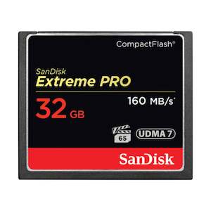 SanDisk 32GB Extreme Pro CompactFlash Memory Card (160MB/s)