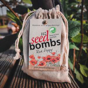 Nz Seed Bombs: NZ Seed Bomb - Red Poppy