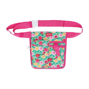 Half Waist Garden Tool Belt - Camellias Mint