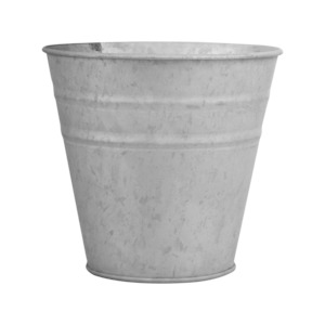 Old Zinc Flower Pot 12cm
