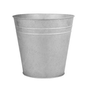 Old Zinc Flower Pot 25cm