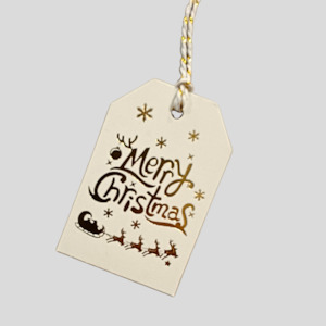Gifts: Merry Christmas Mini Swing Tag