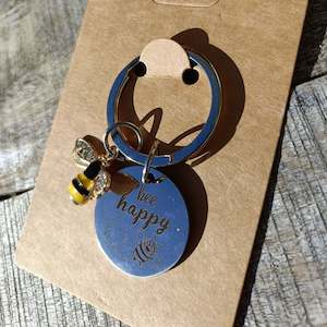 Under 20: Bee Happy Keyring