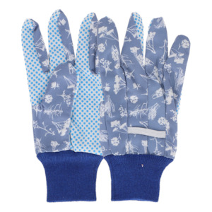 Gardening Gloves: Wild Flower Garden Glove - Blue