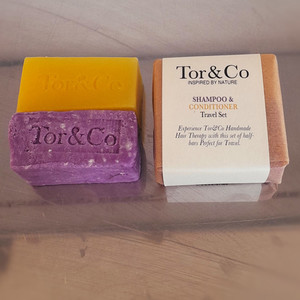 Products: Tor&Co Shampoo & Conditioner Bar Travel Set Tor&Co