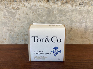 Products: Tallow Soap With White Sage & Cedarwood Tor&Co