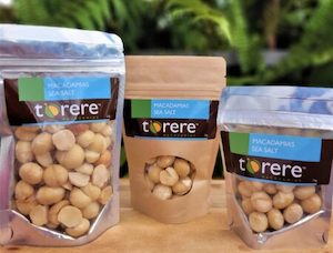 Products: Macadamias – Sea Salt - Torere Macadamias