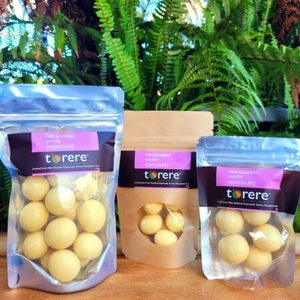 Products: Macadamias – White Chocolate - Torere Macadamias