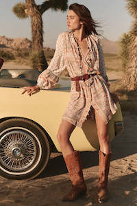 Summer Collection: Spell - Sunshine Bandit Tunic Dress - Desert Sage