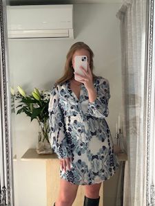 Summer Collection: Blue Phoenix Flower Dress