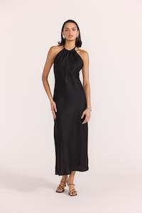Size Small: Amana Halter Dress-Blk