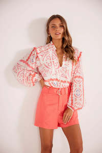 Minkpink: Lolani Smoked Blouse