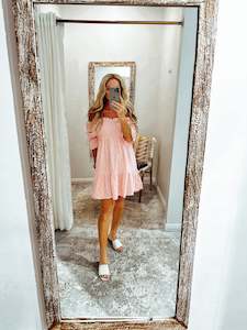 Bump Friendly: Lola Mini Dress Pink Blush