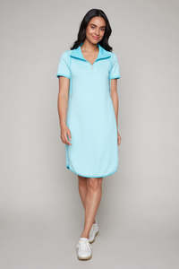Reversible Knit Dress - Carre Noir - Aqua