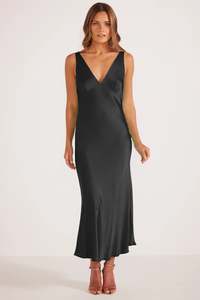 Gaia Bias Slip Midi Dress
