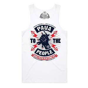 Mens Singlets: PAUA TO THE PEOPLE MENS SINGLET