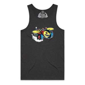 Mens Singlets: WICKED BUZZ MENS SINGLET