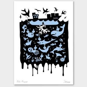 Dads Day: Rena - Fish Fingers Print