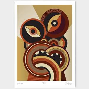 Tiki Art Prints: Pukana Limited Edition Print