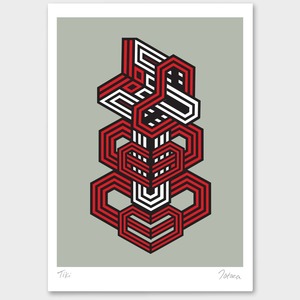 Geo Tiki Limited Edition Print