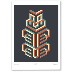 Escher Tiki Limited Edition Print