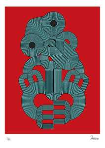 Red Tiki Post Card