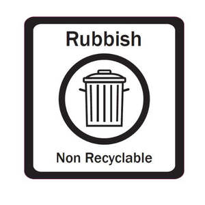 Labels: Transparent and Black Recycling Labels