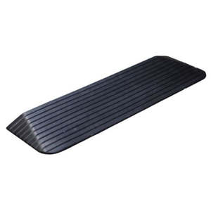 Rubber access ramp for wheelchairs/trolleys - 90 x 20 x 2.5 cms