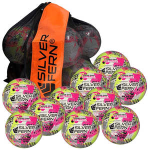 Netballs: Silver Fern Kereru Size 5 Pack of 10