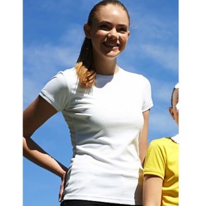 Singlets: Bocini Plain Brushed Tee Womens