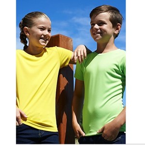 Singlets: Bocini Plain Brushed Tee Kids