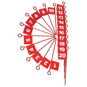 Measuring Storage: Field Event Marker Set Of 20 With Spike
