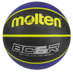 Molten BCR Rubber Coloured Basketball Size 7 Blue/Black