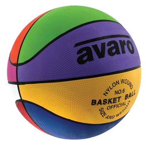 Basketballs: Avaro Rainbow Basketball Size 6