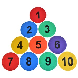 Cones Markers: Spot Marker Set Numbered 1-10