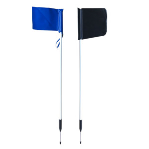 Silver Fern Rugby Sideline Pole With PVC Flag - 1250mm