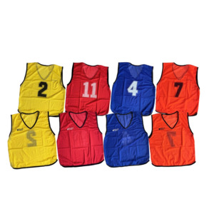 Silver Fern Numbered Mesh Singlets - Set of 10 - Large