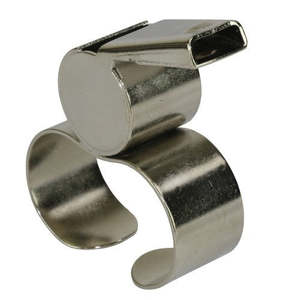 Gilbert Brass Whistle With Fingergrip