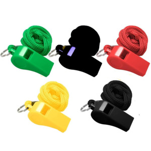 Whistles: Large Plastic Whistle 55mm With Lanyard