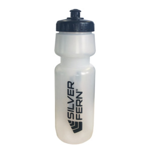 General Coaching Accessories: Silver Fern Drink Bottle 750ml Clear
