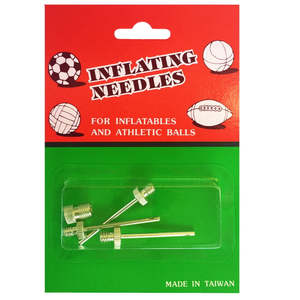Ball Inflation: 2.0 mm Needle 3 Pack With Adapter