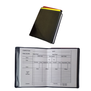 Football Training Equipment: Soccer Referee Wallet W/Cards And Score Sheets