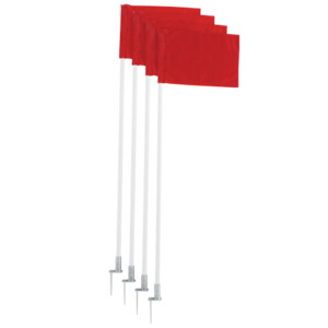Football Posts With Flags ( Set Of 4)