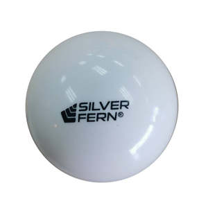 Hockey Sticks Balls: Silver Fern Smooth White Hockey Ball