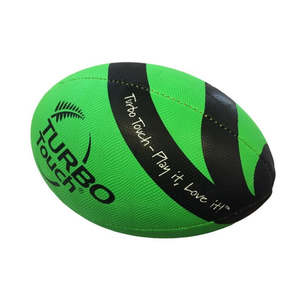 Touch Balls Equipment: Silver Fern Fluro Green Turbo Touch Ball Junior